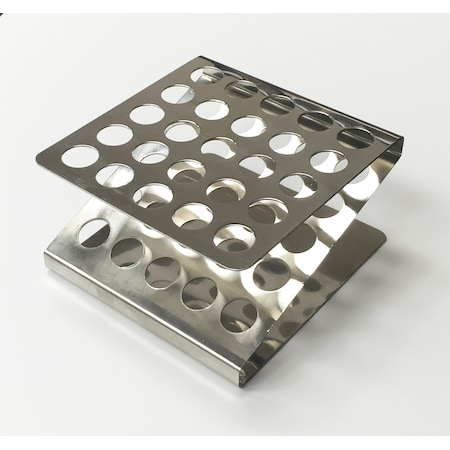 United Scientific Test Tube Rack, Stainless Steel TTRSS25